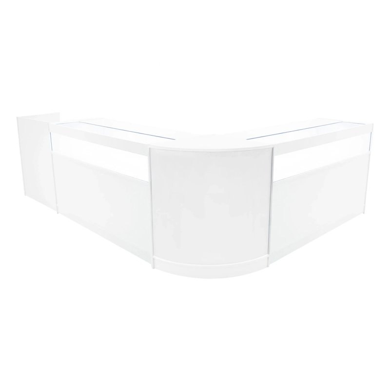 Luna LED Shop Counter Set CM60, TB60 & 2 x B1500 - White