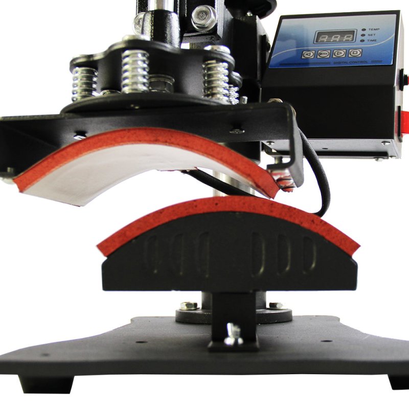 PixMax Cap Heat Transfer Sublimation Press Machine for Personalised Caps & Hats, Black