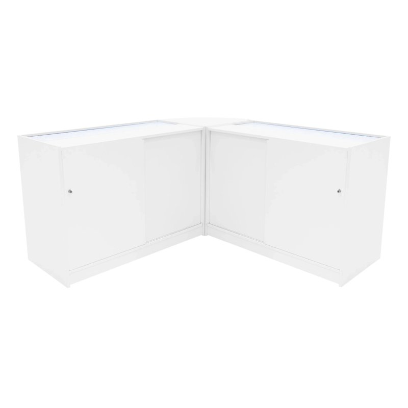 Helios LED Shop Counter Set CM60 & 2 x K1200 - White