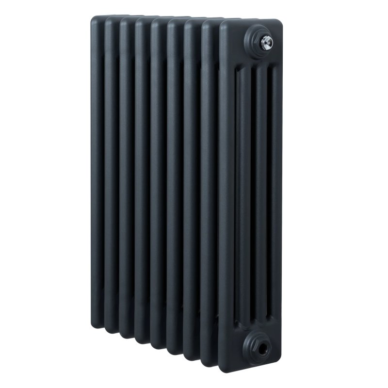 Traditional 4 Column Radiator - 600 x 425mm - Anthracite Grey