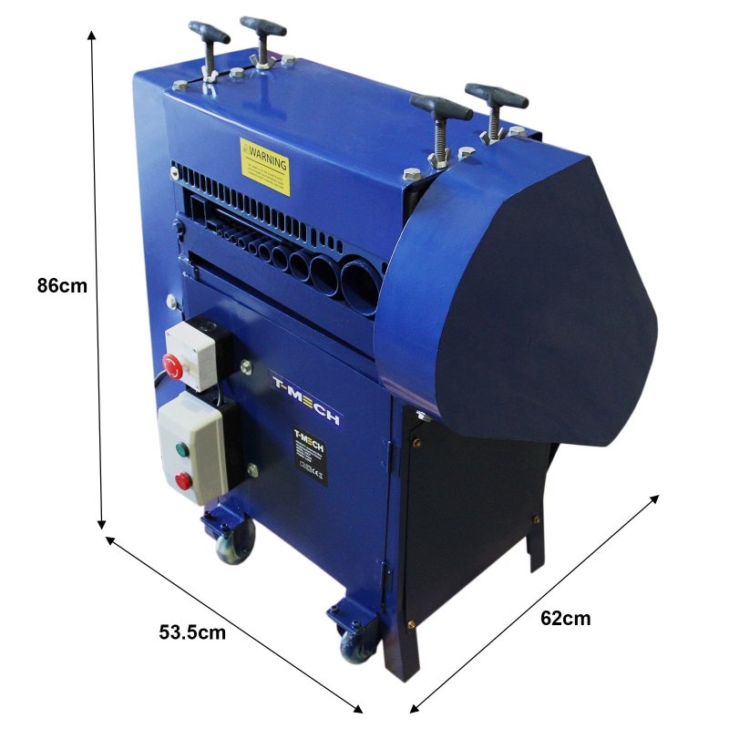 Wire Stripper Electric Automatic 1.5 - 55mm Stripping Cable Powered Portable Scrap Strip Copper Recycling Machine 380W 30M/min