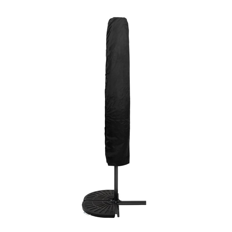 Cantilever Parasol 3m With Half Fan Base - Grey