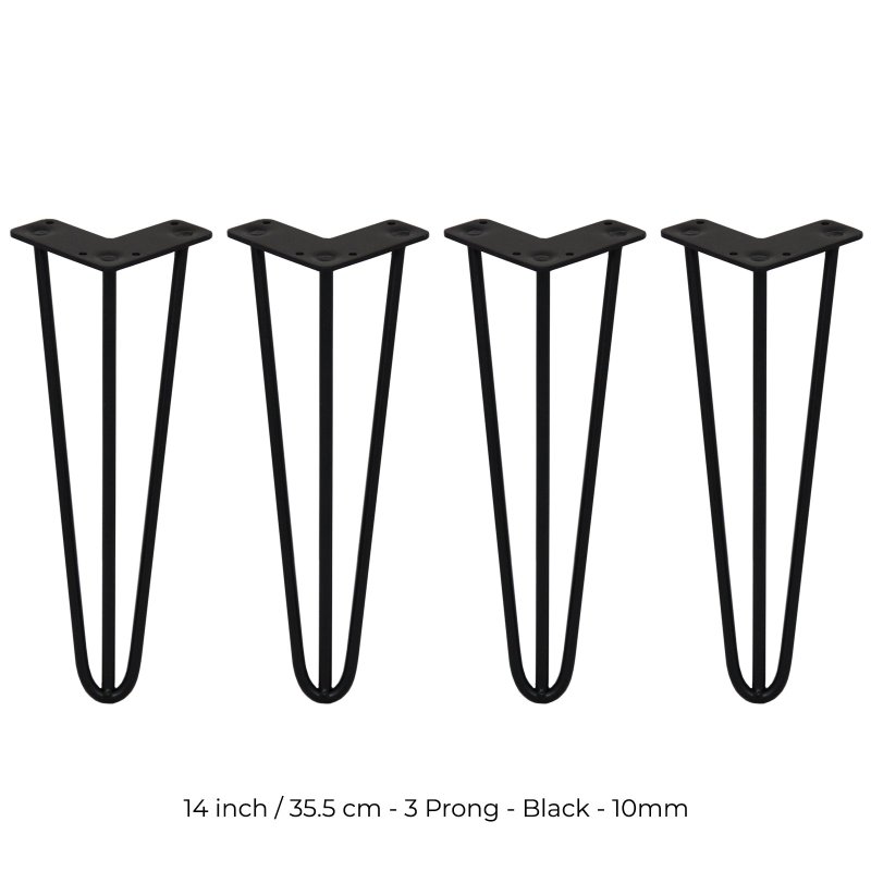 4 x Hairpin Legs / Hair Pin Legs Set SkiSki Legs Furniture Desk Bench Chair Table 14