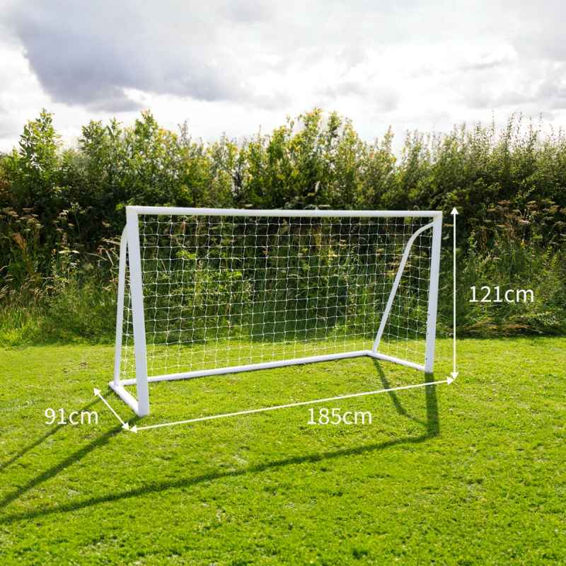Football Goal Net 6 x 4ft All Weather PVC Goalpost 30ply Knotted Netting 24