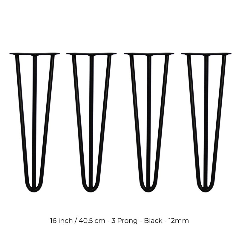 4 x Hairpin Legs / Hair Pin Legs Set SkiSki Legs Furniture Desk Bench Chair Table 16