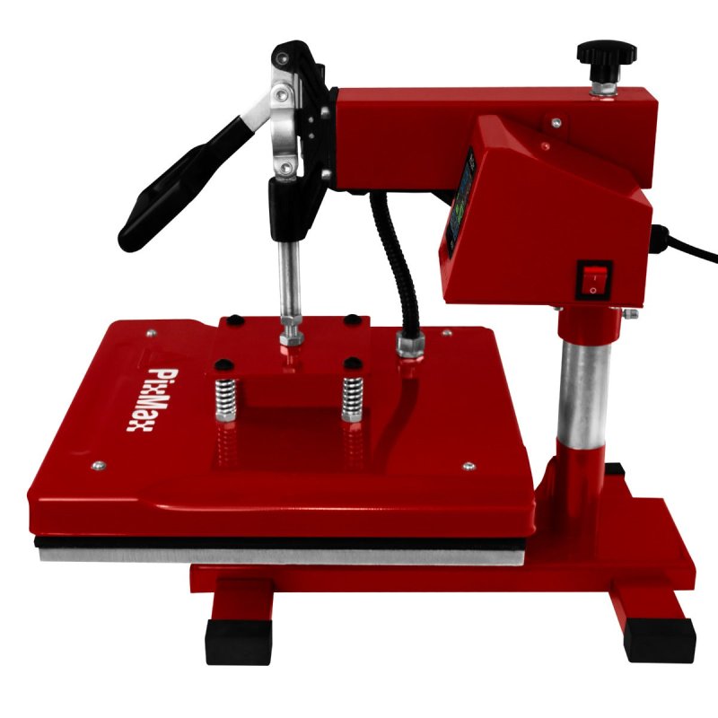 Heat Press Digital Transfer Machine Sublimation Printer 38 x 38cm Flat Swing Teflon Sheet Touchscreen Display Adjustable Pressure Ink Vinyl 250C DIY Professional Tshirt Business 10 Sublimation Sheets