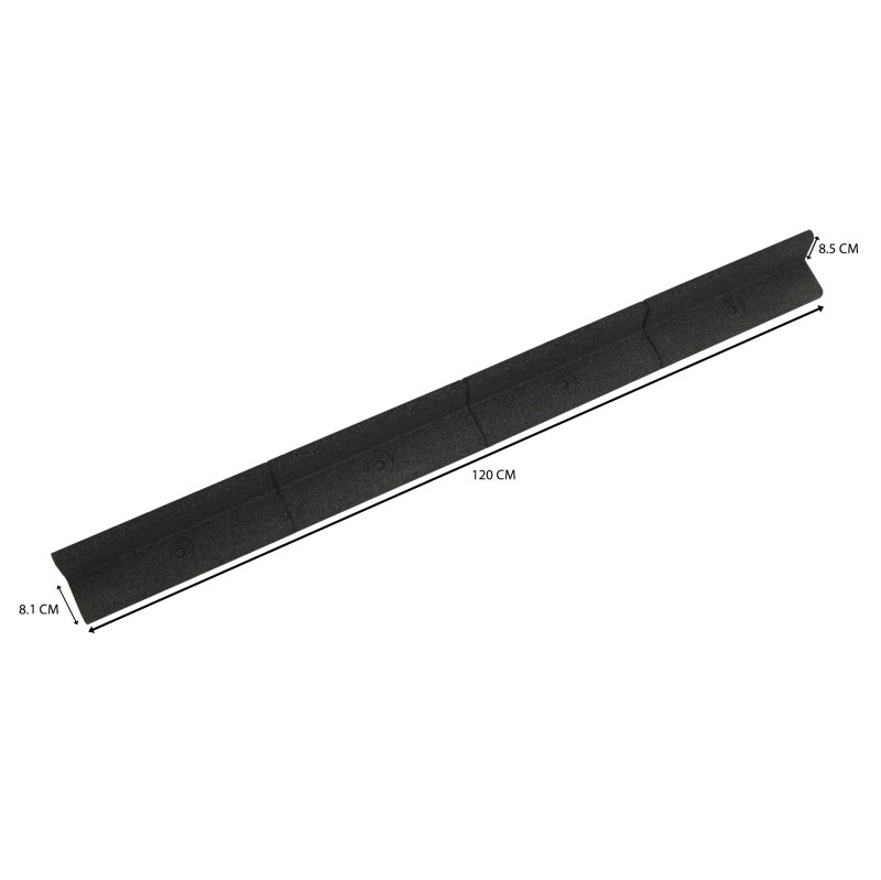 Flexible Lawn Edging 16 x 1.2m With Mallet - Black