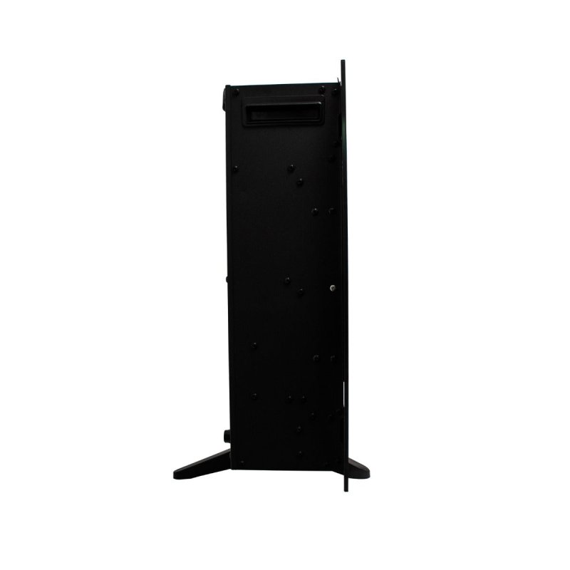 Electric Wall Mounted Inset LED Black Fireplace Free Standing 50" 950W 1850W 12 Colours Timer Remote Adjustable Brightness Pebbles Clear Crystals Log Effect 3D Flame 15 – 35 Degrees C Fixing Kit