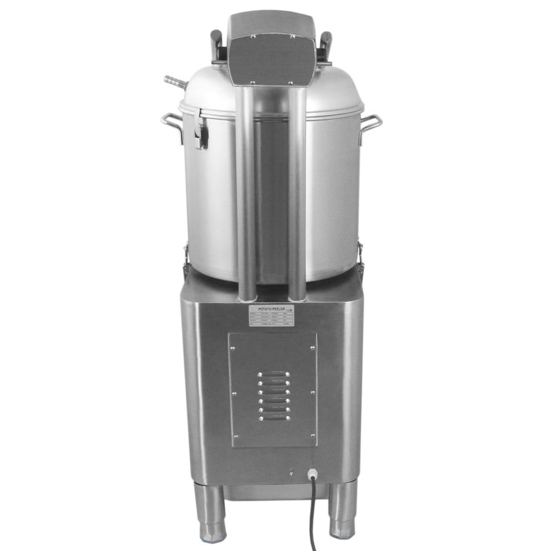 KuKoo Commercial Electric Potato Rumbler Peeler Machine Automatic Heavy Duty Catering Restaurant Peeling Machine 20Kg Capacity