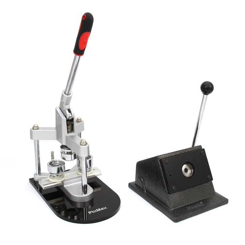 PixMax Ultimate Badge Making Kit: 25mm, 37mm, 58mm Cutters & Press Machines, 720 Components