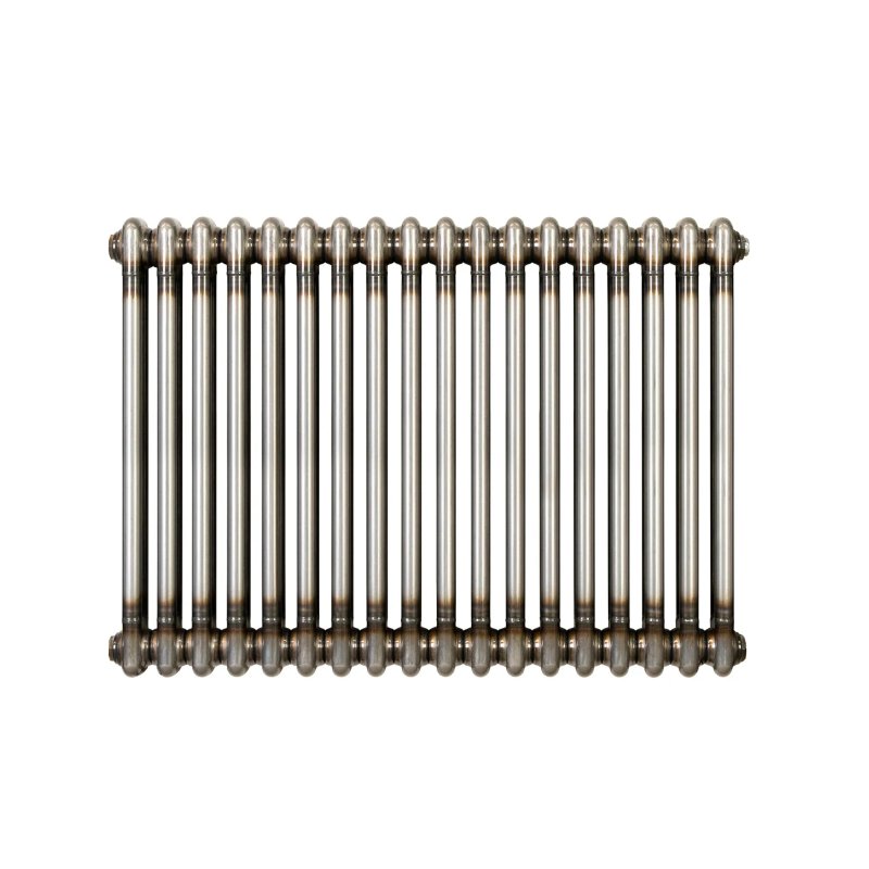Traditional 2 Column Radiator - 600 x 830mm - Raw Metal