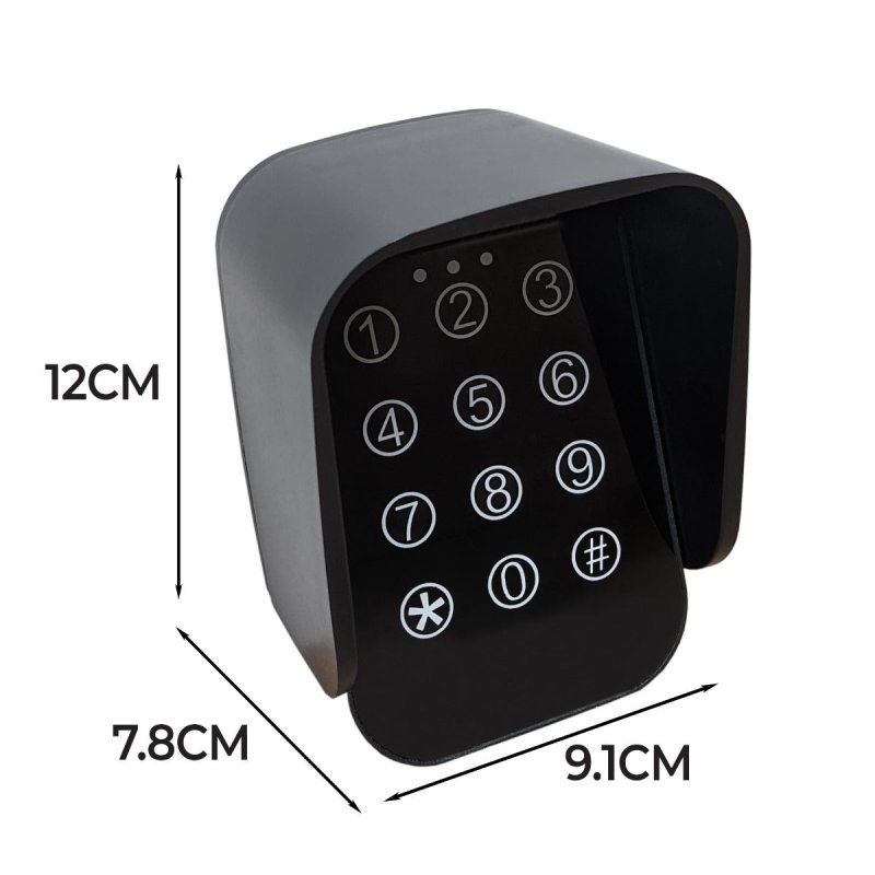 Electric Swing Gate Opener & Wireless Keypad Control Dual Wing Automatic Operating Kit 300kg Per Arm Buzzer Security Lock 50m Control Distance FREE Mounting Kit, 2 Remote Controls & Flashing Beacon