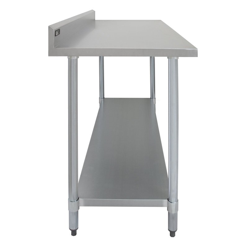 KuKoo 5ft Food Preparation Kitchen Catering Table, Stainless Steel, 250kg Capacity