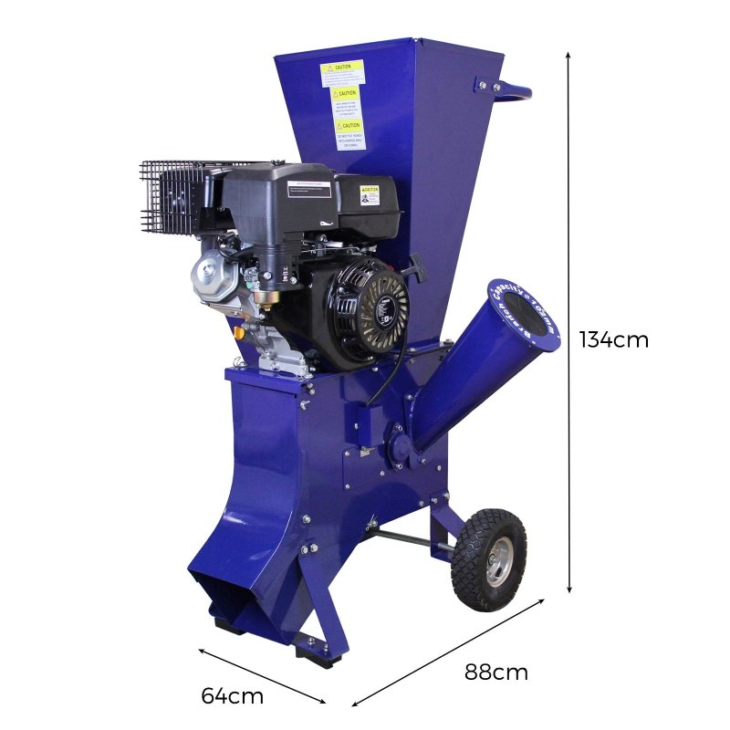 Log Splitter 5T Electric & 15HP Wood Chipper Petrol Timber Cutter Hydraulic 3L 2000W Motor Axe 2 Blades Duoblade Garden Shredding Mulcher 4-Stroke 420cc| 370mm Max Log Length