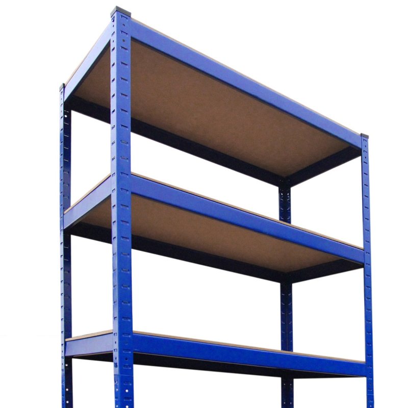 Racking Shelving Unit Boltless 5 Tier Garage Shelves Storage Organisation Workshop Shed Heavy Duty Steel Racks- 5 x 75cm wide racking, 2 x 90cm wide racking, 1 x workbench and 1 x rubber mallet