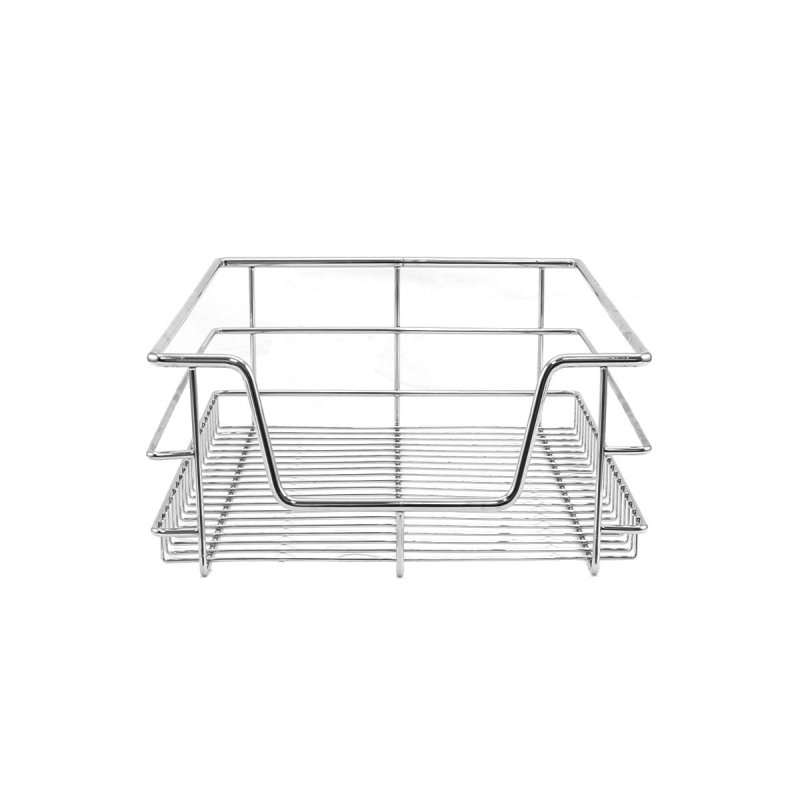 KuKoo 5 x Kitchen Pull Out Soft Close Baskets, 400mm Wide Cabinet, Slide Out Wire Storage Drawers