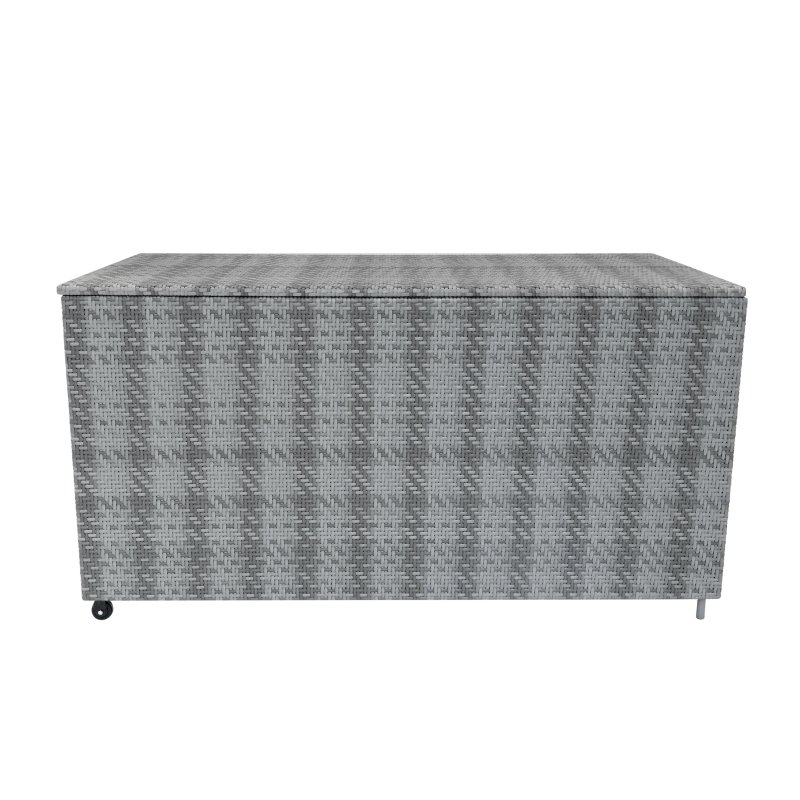 Rattan Modular 7 Piece Furniture Set & 700L Storage Box - Grey