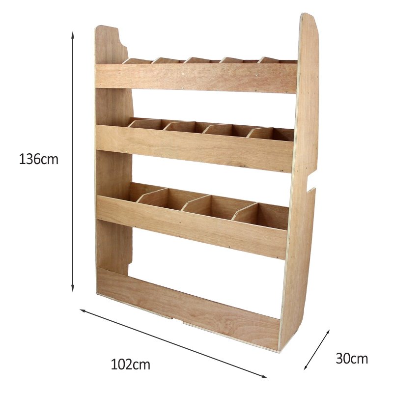 Monster Racking Ford Transit Van Racking & Shelving Storage Unit, 102cm x 136cm x 30cm, Plywood