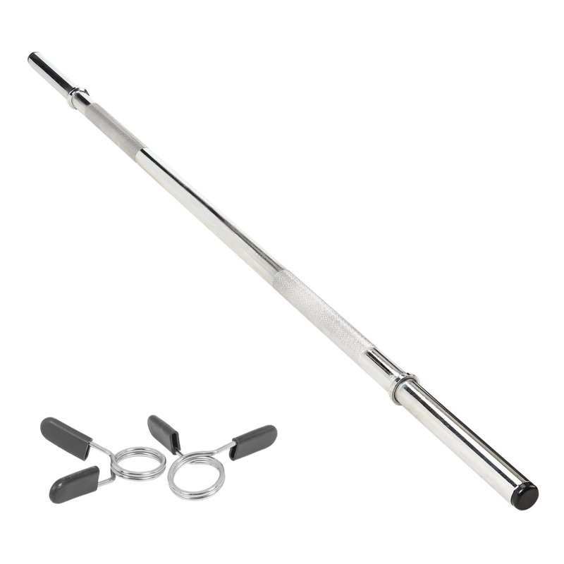 Body Revolution Straight Barbell Bar - 1" Standard 1.4m Spinlock Collar