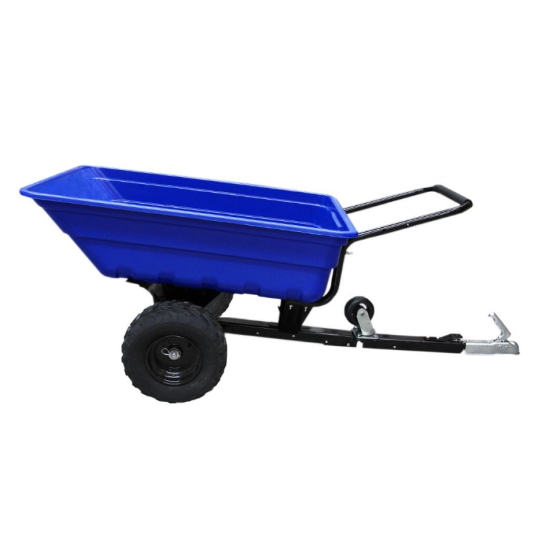 ATV Trailer Garden Tipping Quad Farm Heavy Duty Tractor Dump Cart Off-Road Tyres 295kg