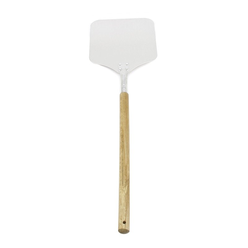 Pizza Peel Oven Shovel / 9" Bakers Paddle Metal Spade / 83cm L x 22cm W / Aluminium & Wooden Handle