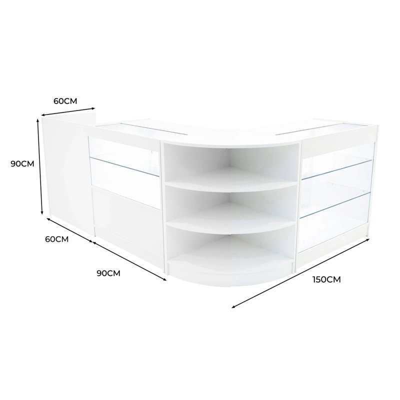 Theia LED Shop Counter Set K900, C900, TB60 & LM60 - White