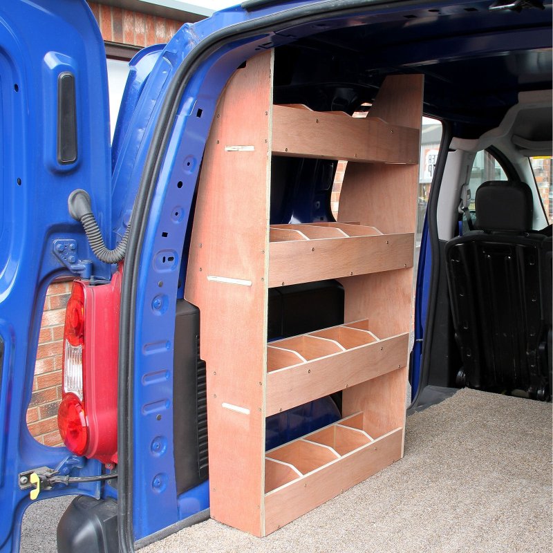 Monster Racking Citroen Berlingo II SWB Van Rack Shelving Storage Unit, 67.5cm x 116cm x 28.5cm, Plywood