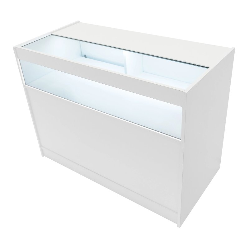Gravity LED Shop Counter Set B1200, C1200, TB60 & & CM60 - White