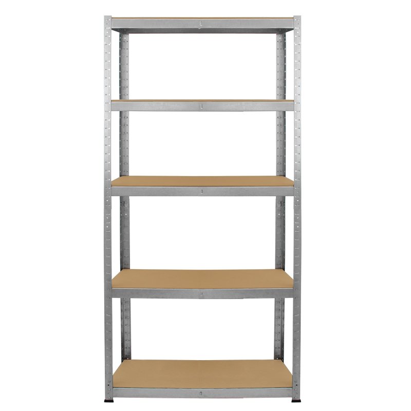 Monster Racking Galwix Steel Shelving, 175kg/shelf, 180 x 30 x 180cm, 5 Tier Galvanised Storage Bays