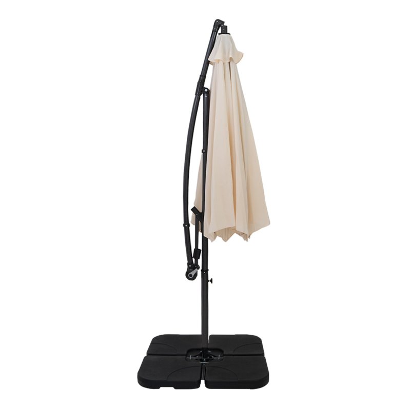 Cantilever Parasol 3m With Square Base - Cream