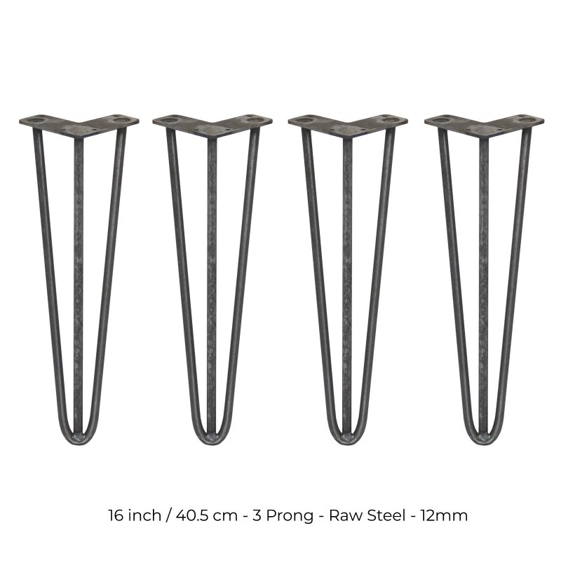 4 x Hairpin Legs / Hair Pin Legs Set SkiSki Legs Furniture Desk Bench Chair Table 16