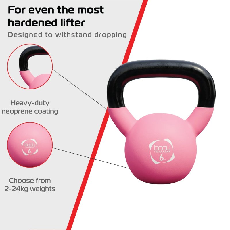 Body Revolution Neoprene Kettlebells 6kg