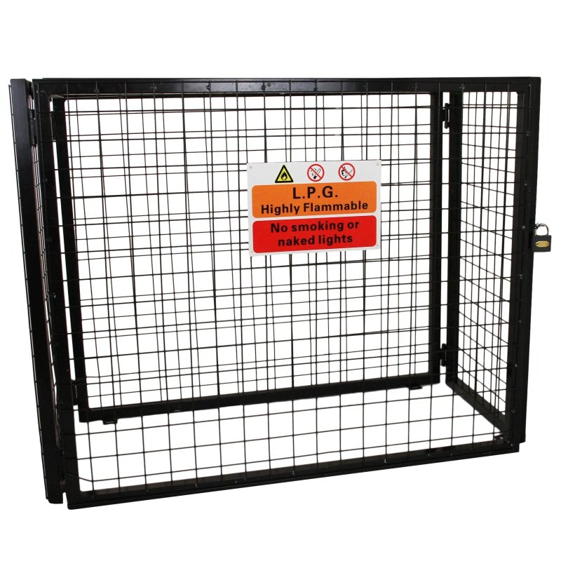Gas Bottle Collapsible Cylinder Bottle Storage Security Galvanised Powder Coated Steel Mesh Cage 900mm