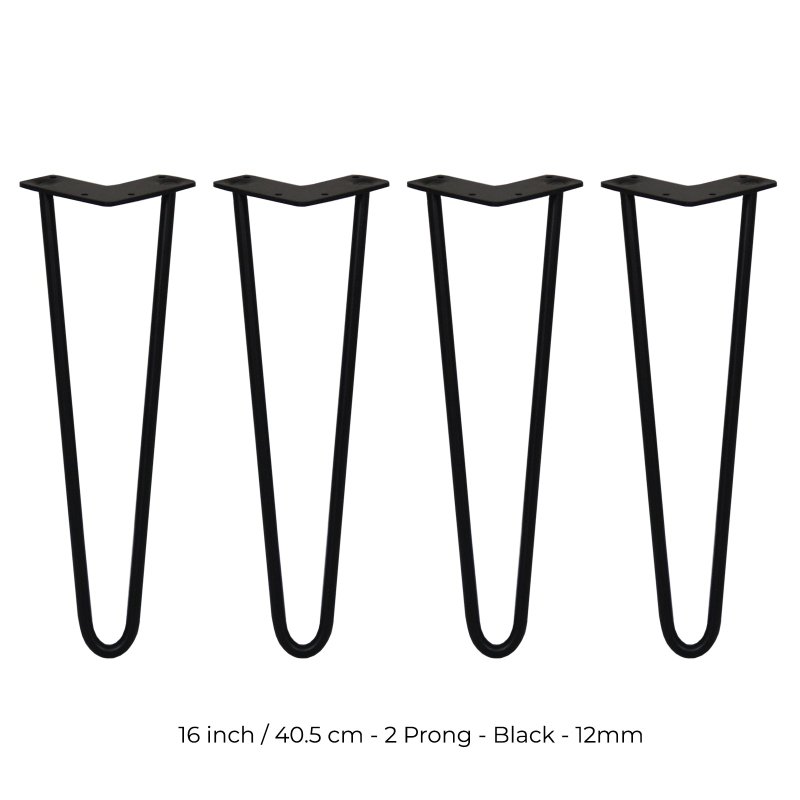 4 x Hairpin Legs / Hair Pin Legs Set SkiSki Legs Furniture Desk Bench Chair Table 16