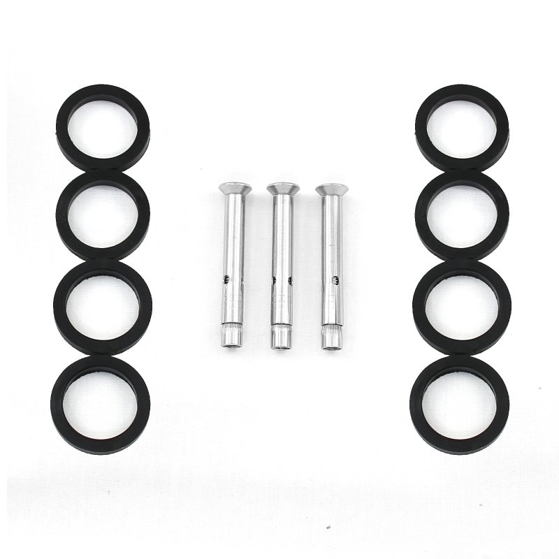 MonsterShop Stainless Steel Balustrade 1100mm High End Post, Decking Landing Staircase, Brushed Metal