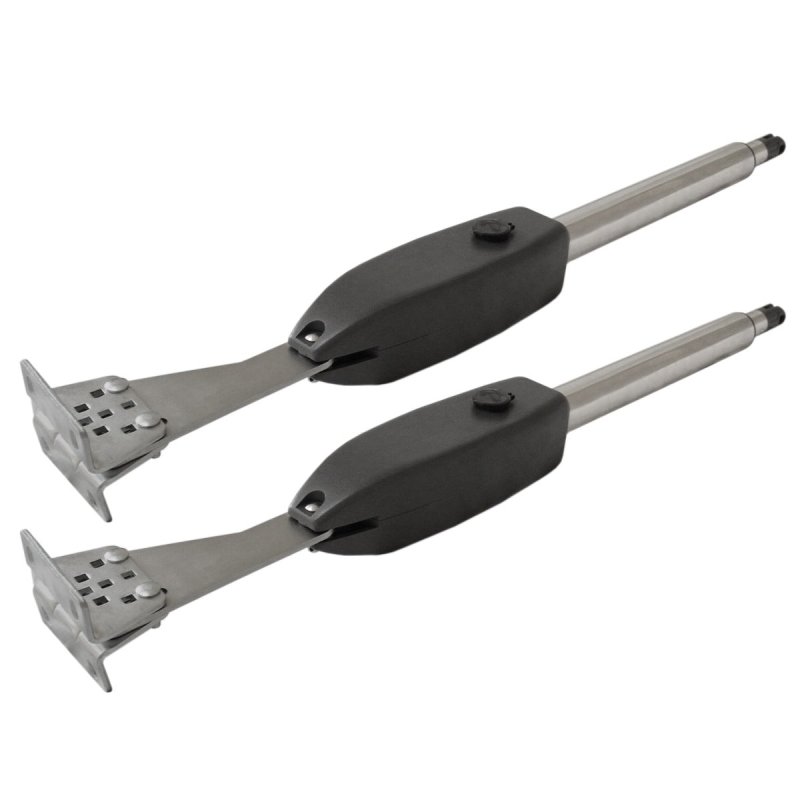 Electric Swing Gate Opener & Wireless Keypad Control Dual Wing Automatic Operating Kit 300kg Per Arm Buzzer Security Lock 50m Control Distance FREE Mounting Kit, 2 Remote Controls & Flashing Beacon