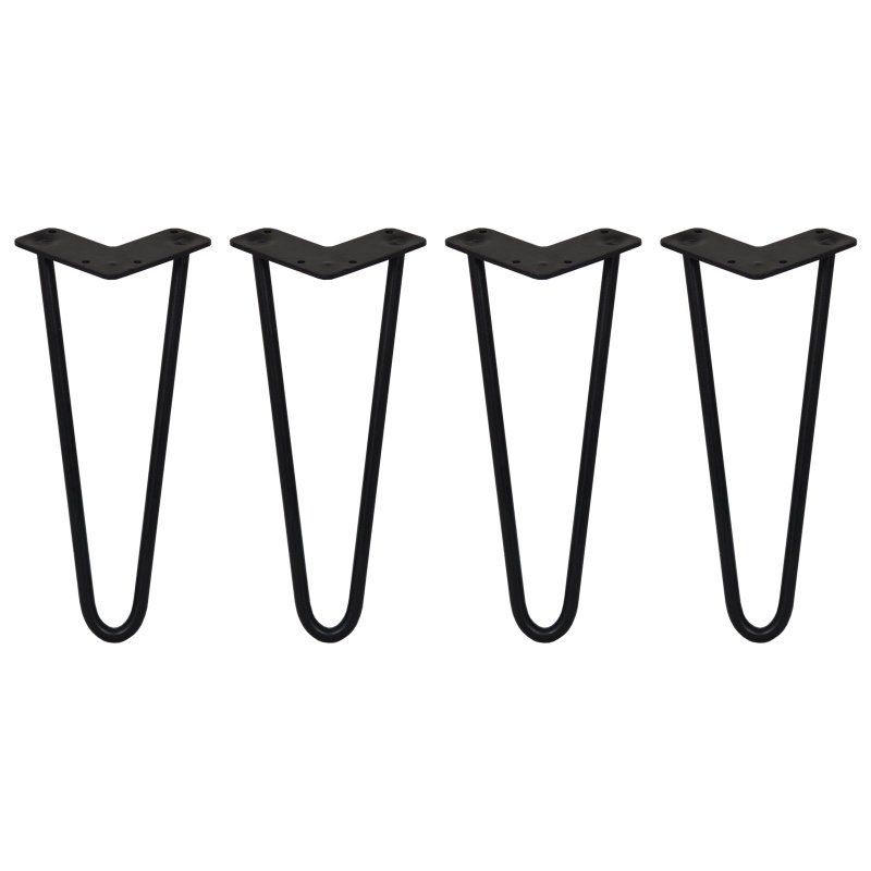 4 x Hairpin Legs / Hair Pin Legs Set SkiSki Legs Furniture Desk Bench Chair Table 12
