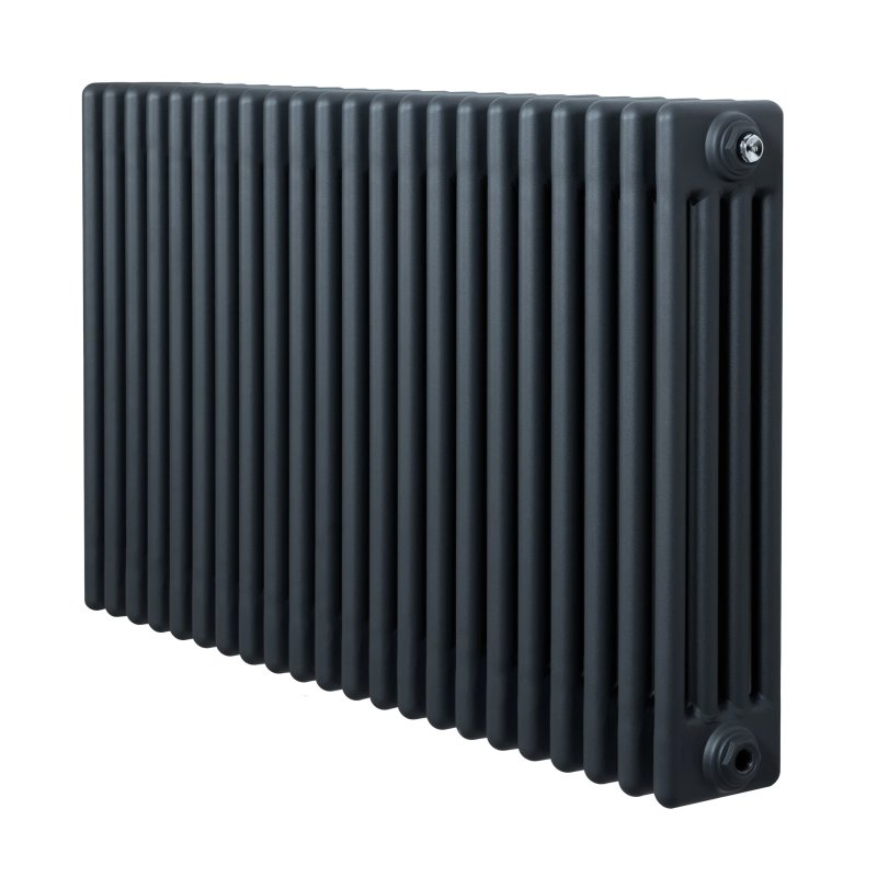 Traditional 4 Column Radiator - 600 x 1010mm - Anthracite Grey