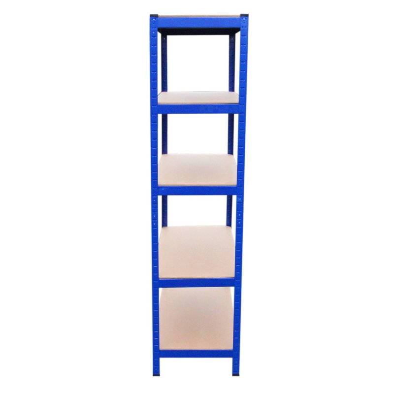 Racking Shelving Unit Boltless 5 Tier Garage Shelves Storage Organisation Workshop Shed Heavy Duty Steel Racks- 5 x 75cm wide racking, 2 x 90cm wide racking, 1 x workbench and 1 x rubber mallet