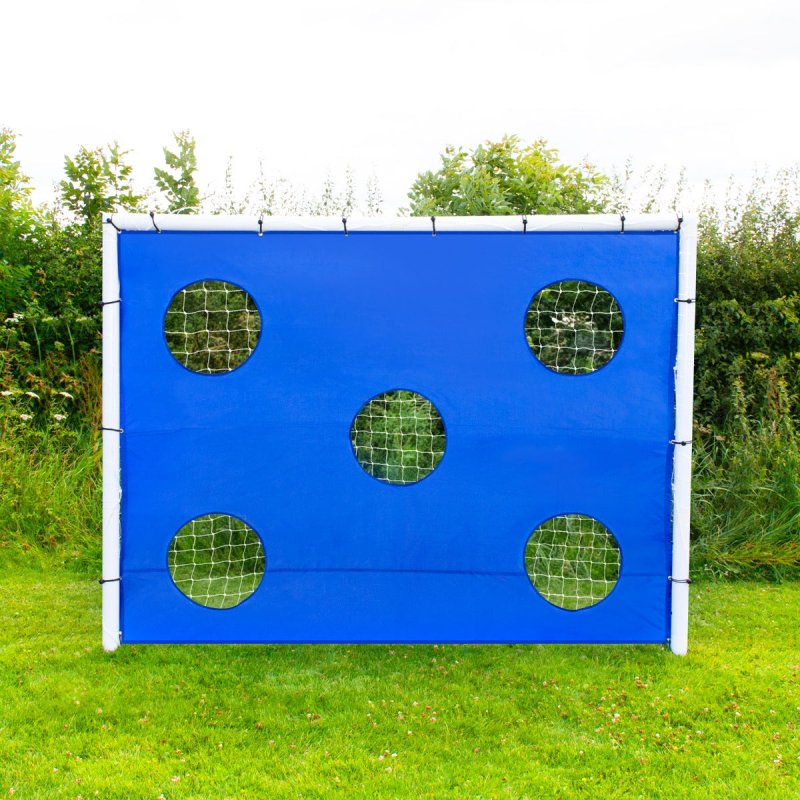 Football Goal Net 8 x 6ft All Weather PVC Goalpost 30ply Knotted Netting 24
