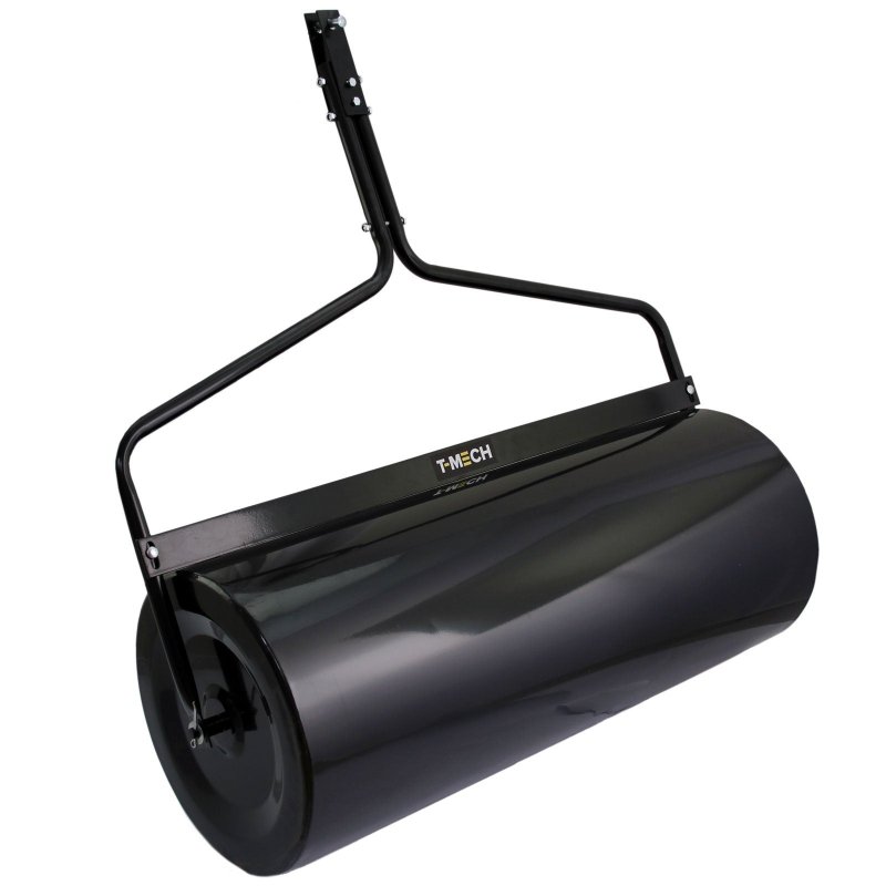 T-Mech 120L Towable Garden Roller Towed Lawn Rolling, Tow Behind Vehicle Heavy Duty Metal, Sand/Water Fill