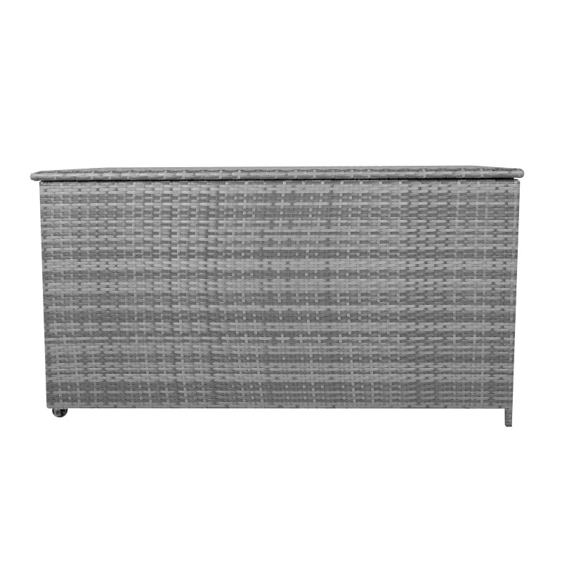 Rattan Cushion Storage Box 700L - Grey