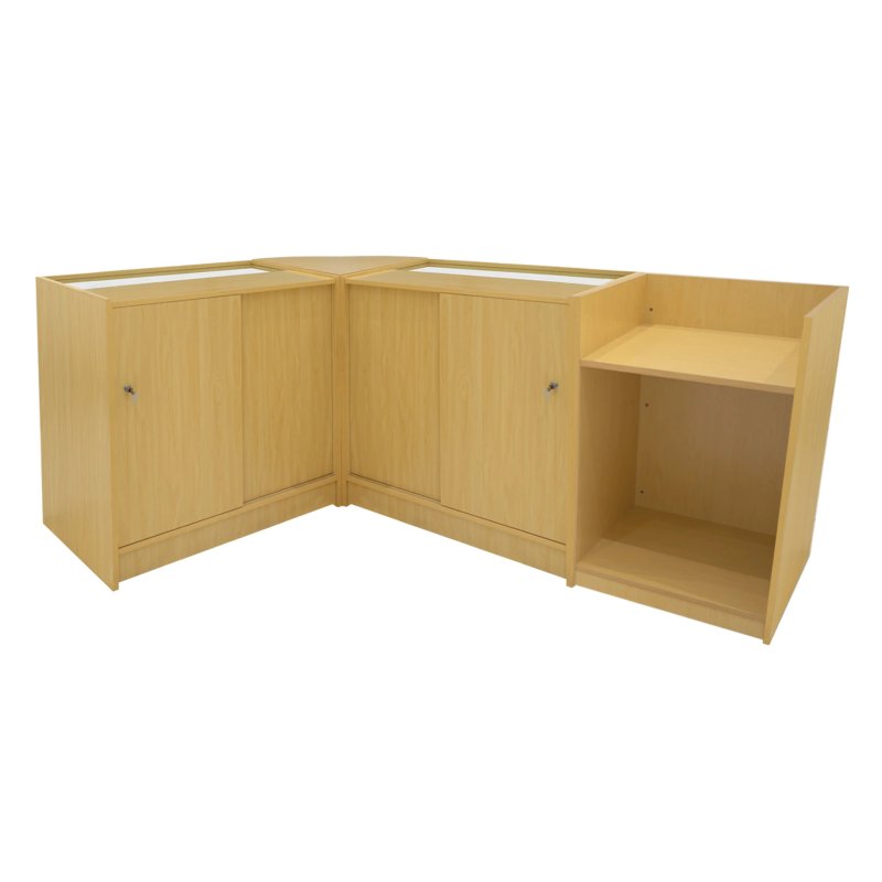 Vega LED Shop Counter Set K900, C900, TB60 & CM60 - Maple