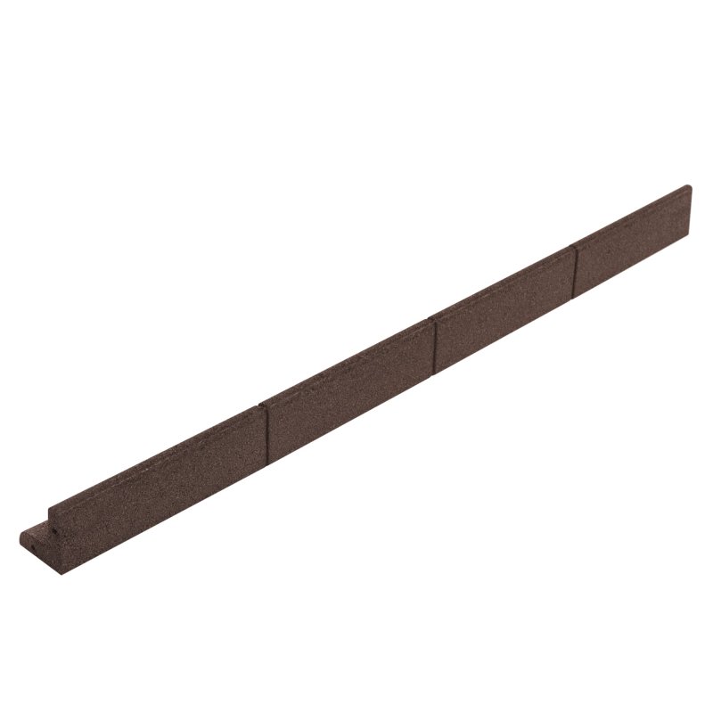 Flexible Lawn Edging 50 x 1.2m With Mallet - Brown