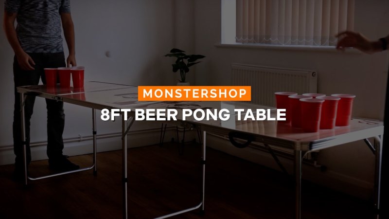 Beer Pong Table Folding Party Drinking Games Outdoor Indoor Portable Prosecco