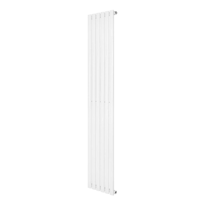 Oval Single Column Radiator - 1800 x 360mm - White