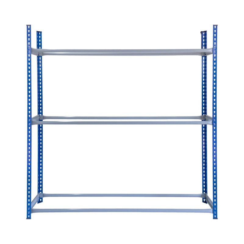 Tyre Racking Unit Wheel Storage Boltless Steel Shelving Bay Blue Garage Mechanic Workshop Heavy Duty 450kg Capacity Rack 3 Tier 24 Tyres 185cm x 185cm x 40cm FREE Rubber Mallet 2 x FREE Bay Connectors