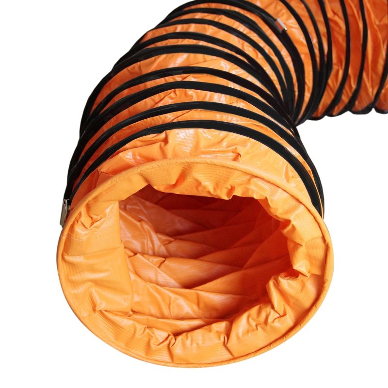 Dust Extractor Ventilation Fan 300mm Portable 12m Duct Hose Workshop Fume Air Blower Industrial PVC Ducting Ventilator