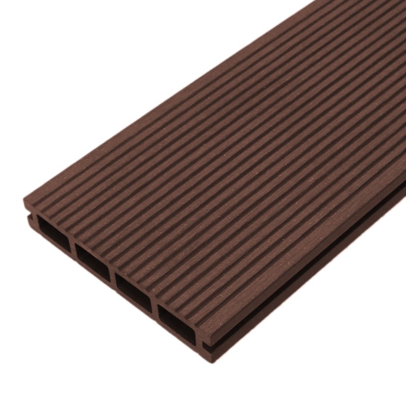 Jardí Composite Decking Boards / 5 Square Metres Conker Brown / Wood Effect WPC Pack Garden Outdoor Patios Terrace Hot Tub Tiles (incl. Fixing Screws &, Clips)
