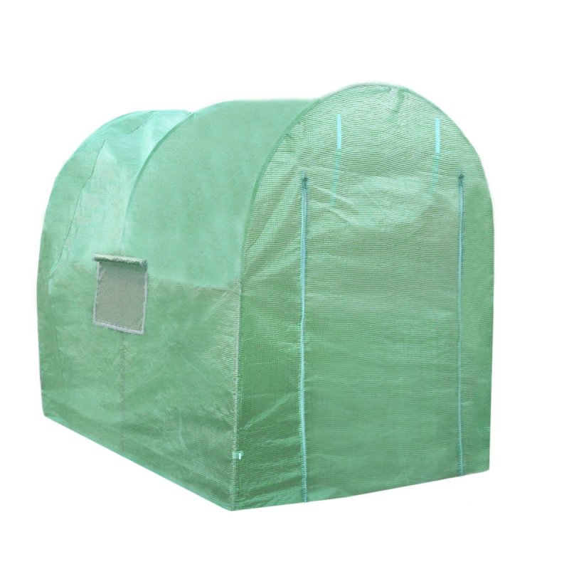 Polytunnel Greenhouse Walk In Galvanised Windows Doors Growhouse PE Cover Gardening Metal Frame Outdoor Garden Tent Vegetable Flower Plant 19mm Diameter | 3 x 2m